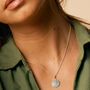 Lakshmi Hammered Silver Disc Pendant Necklace, thumbnail 2 of 11