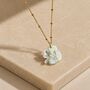 Mother Of Pearl Lucky Clover Necklace 18k Gold Plated, thumbnail 2 of 3