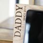 Men's Personalised 'Daddy Since' Wooden Phone Holder, thumbnail 2 of 3