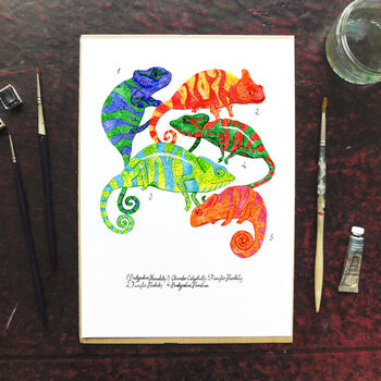 Camouflage Of Chameleons Art Print, 2 of 8