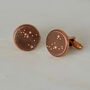 Solid Copper Constellation Cufflinks, thumbnail 1 of 10