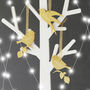 Gold Perspex Bird Decoration Set, thumbnail 1 of 5