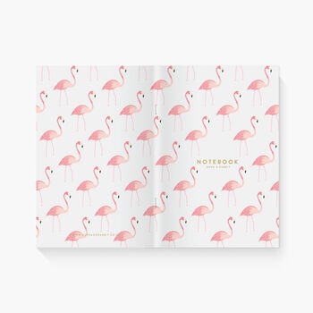 Pair Of Flamingo And Zebra Pocket Notebooks, 3 of 5