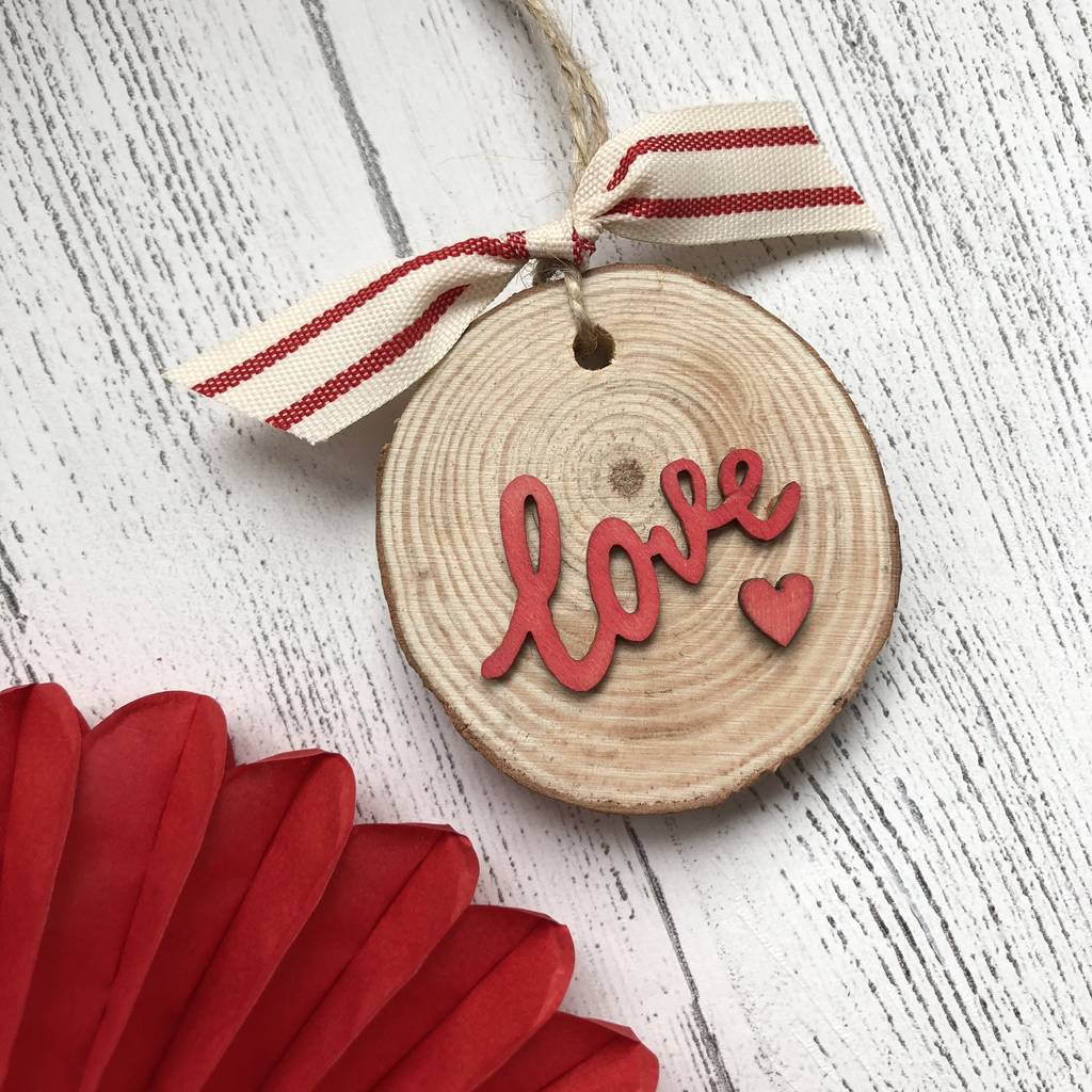 Wooden Love Token Valentine's Day Keepsake By Alphabet Bespoke
