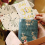 30th Birthday Milestone Birth Flower Gift Boxed Scarf, thumbnail 1 of 12