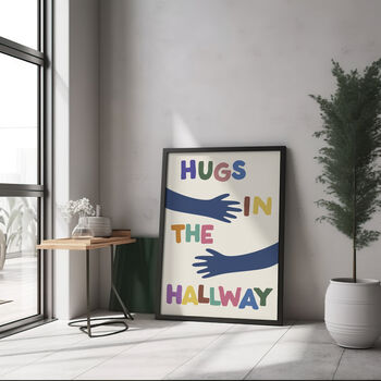 Hugs In The Hallway Print | Entryway Poster, 3 of 3