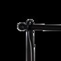 Table Hanging Rack Rail Pole Black Steel Clamp W211.5cm, thumbnail 2 of 7