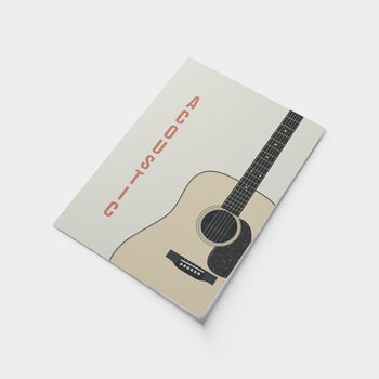 Acoustic Guitar Print | Guitarist Music Poster, 3 of 6