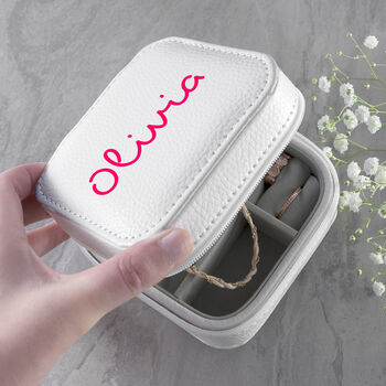 Personalised Summer Style White Jewellery Case, 7 of 12