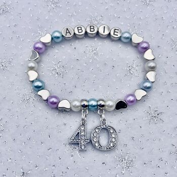 Personalised Birthday Charm Bracelet Gift, 11 of 12