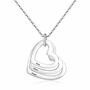 Personalised Multi Hearts Shaped Engraved Necklace, thumbnail 9 of 10