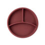 Silicone Plate With Removable Divider Burgundy, thumbnail 5 of 5