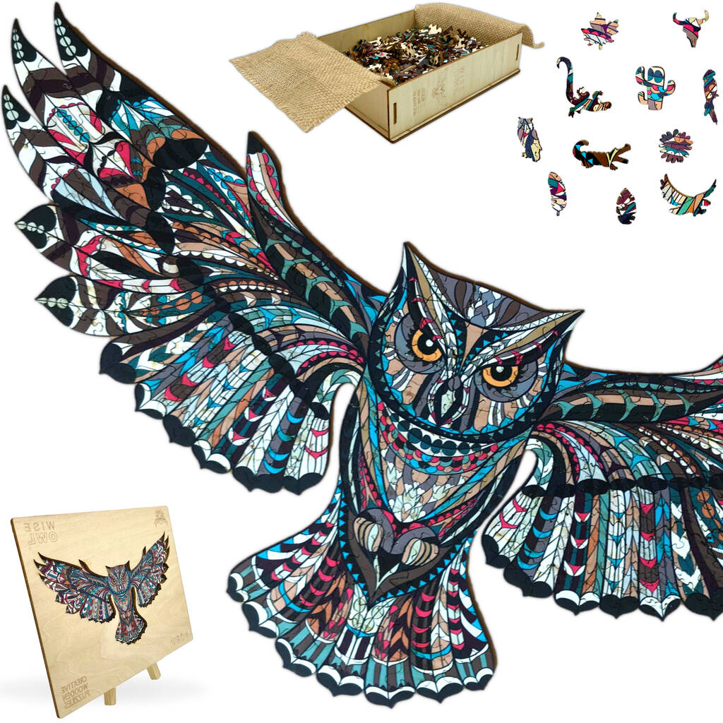 Owl Wooden Jigsaw Puzzle For Adults With 271 Pieces, 1 of 4