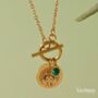Goddess Ganesha Malachite Pendant Necklace, thumbnail 5 of 12