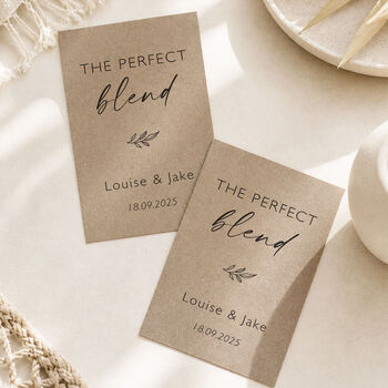 Perfect Blend Eco Friendly Coffee Tea Wedding Favours, 6 of 7