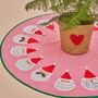 Pink And Red Christmas Tree Skirt, thumbnail 1 of 3