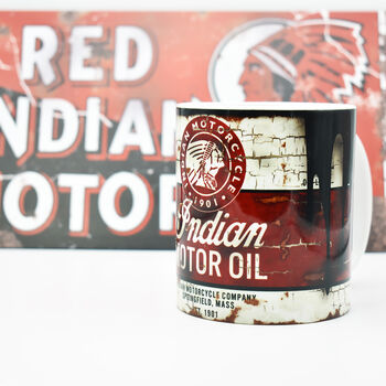Classic Motorcycle Motor Oil Mug Biker Fan Gifts, 4 of 4