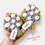 Personalised Flower Bouquet Iced Biscuit Thank You Congratulations Get Well Soon Letterbox Gift, thumbnail 2 of 9