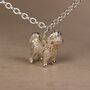Personalised 3D Bichon Frise Silver Chain Bracelet, thumbnail 2 of 10