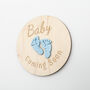 Engraved Baby Coming Soon Plaque Acrylic Keepsake, thumbnail 8 of 12