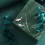 Sterling Silver Tiny Bat Wing Drop Earrings, thumbnail 6 of 12