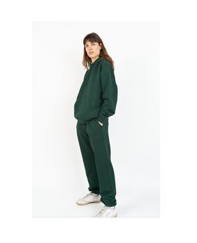 Dark Green Oversized 100% Cotton Loungewear Set, 3 of 4