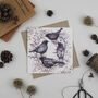 'Collie Birds' Christmas Card, thumbnail 2 of 2