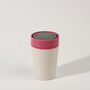 Circular Leakproof And Lockable Reusable Cup 8oz Pink, thumbnail 5 of 9