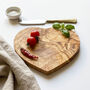 Olive Wood Heart Cheese Board Two Sizes, thumbnail 1 of 6