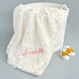 Personalised Baby Ivory Blanket, thumbnail 1 of 5