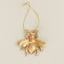 G Decor Large Gold Bee Christmas Decoration, thumbnail 4 of 4