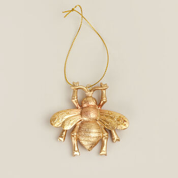 G Decor Large Gold Bee Christmas Decoration, 4 of 4