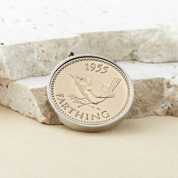 70th Birthday 1955 Farthing Keepsake Coin Token, 2 of 9