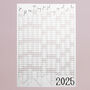 2025 Year Planner B+W Wall Calendar, thumbnail 2 of 8