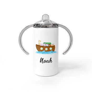Personalised Noah's Ark Kids Sippy Cup, 5 of 7