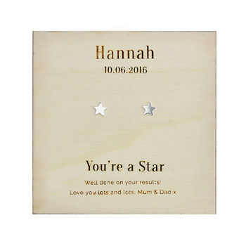 'You're A Star' Personalised Stud Earrings, 3 of 8