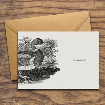 'Hello Ducky' Personalised Greeting Card, 3 of 3