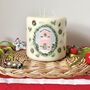 Hand Painted Enchanted Christmas Home Pillar Candle, thumbnail 4 of 4