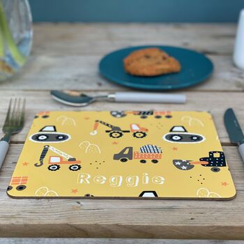 Trucks Personalised Placemat, 4 of 7