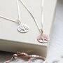 Silver/Rose Gold Tree Of Life Necklace, thumbnail 2 of 4