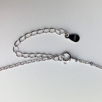 Sterling Silver White Star Necklace, 3 of 5