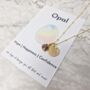 18ct Gold Vermeil Plated Birthstone Initial Necklace, thumbnail 4 of 6