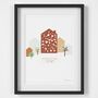 Personalised Folksy Patterned Home Print, thumbnail 2 of 5