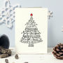 Traditional Typographic Christmas Cards Pack, thumbnail 4 of 8