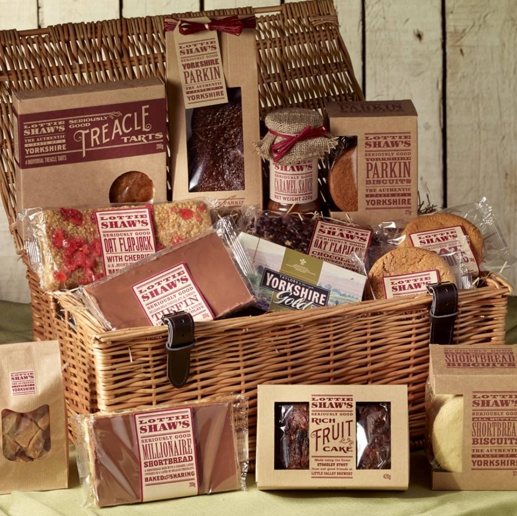 traditional large basket hamper by lottie shaw's