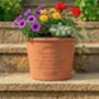 Engraved Message Round Plant Pot, thumbnail 1 of 10