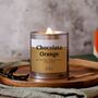 Chocolate Orange Wood Wick Scented Candle Bakery Inspired, thumbnail 2 of 7