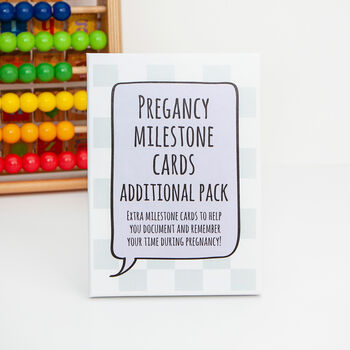 Extra Pregnancy Milestone Cards With Keepsake Box, 3 of 12