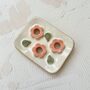 Ceramic Soap Dish With Pink Flowers, thumbnail 3 of 3