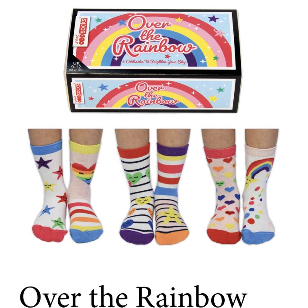 Over The Rainbow Socks By Wildartbycarrie